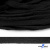 Шнур плетеный d-8 мм плоский, 70% хлопок 30% полиэстер, уп.85+/-1 м, цв.- чёрный - купить в Кисловодске. Цена: 735 руб.