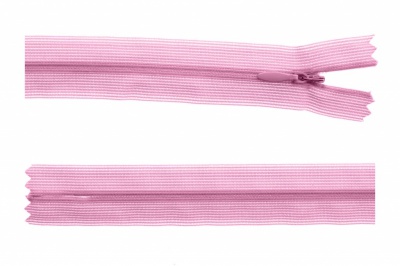 Молния потайная Т3 513, 60 см, капрон, цвет св.розовый - купить в Кисловодске. Цена: 10.13 руб.