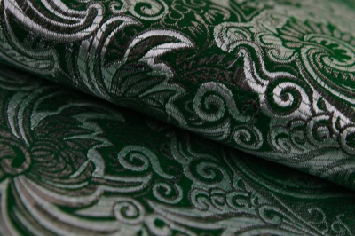 Ткань костюмная жаккард, 135 гр/м2, шир.150см, цвет зелёный№4 - купить в Кисловодске. Цена 441.94 руб.