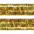 Тесьма с пайетками D16, шир. 20 мм/уп. 25+/-1 м, цвет золото - купить в Кисловодске. Цена: 778.19 руб.