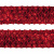 Тесьма с пайетками 3, шир. 35 мм/уп. 25+/-1 м, цвет красный - купить в Кисловодске. Цена: 1 308.30 руб.
